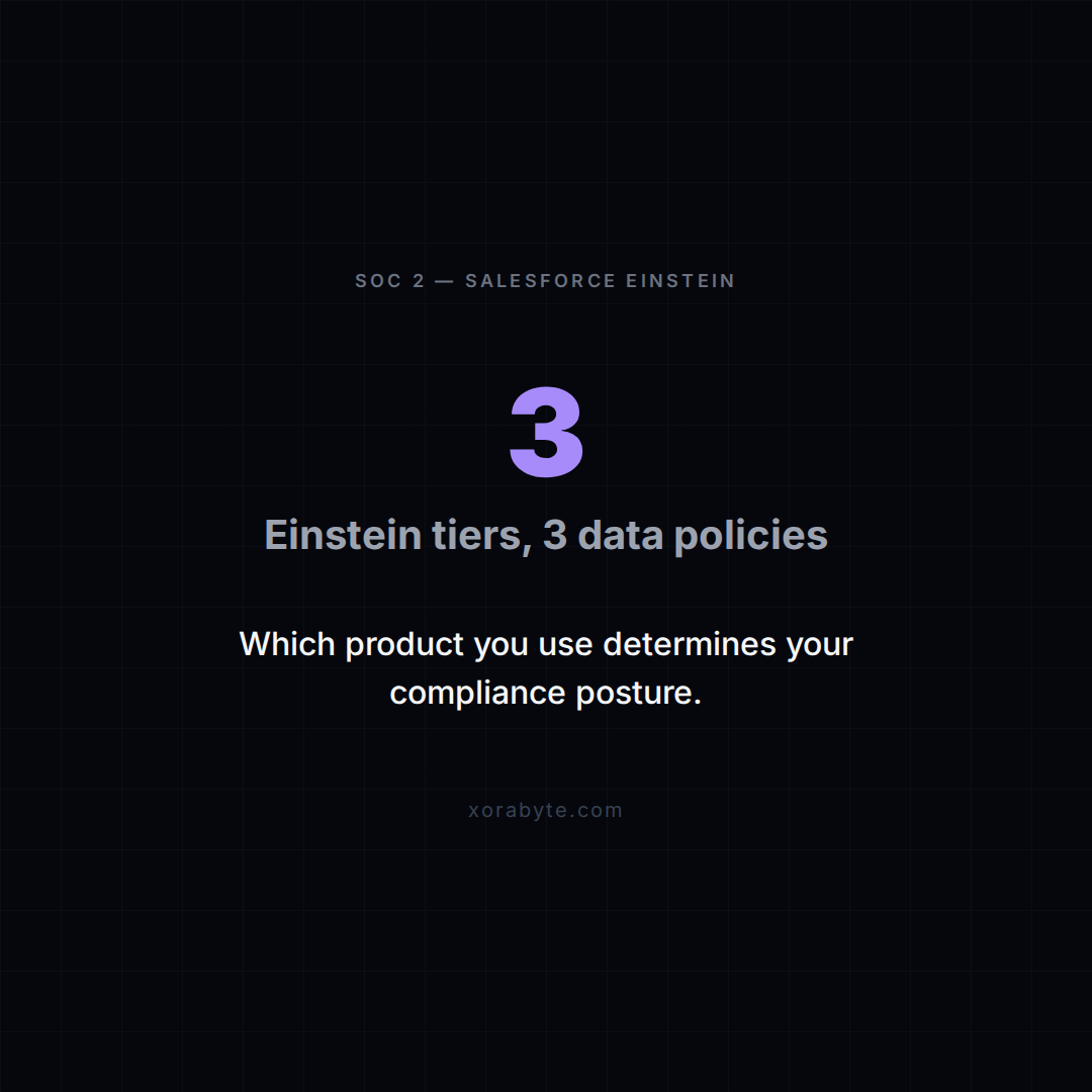 3 Salesforce Einstein tiers, 3 different data policies